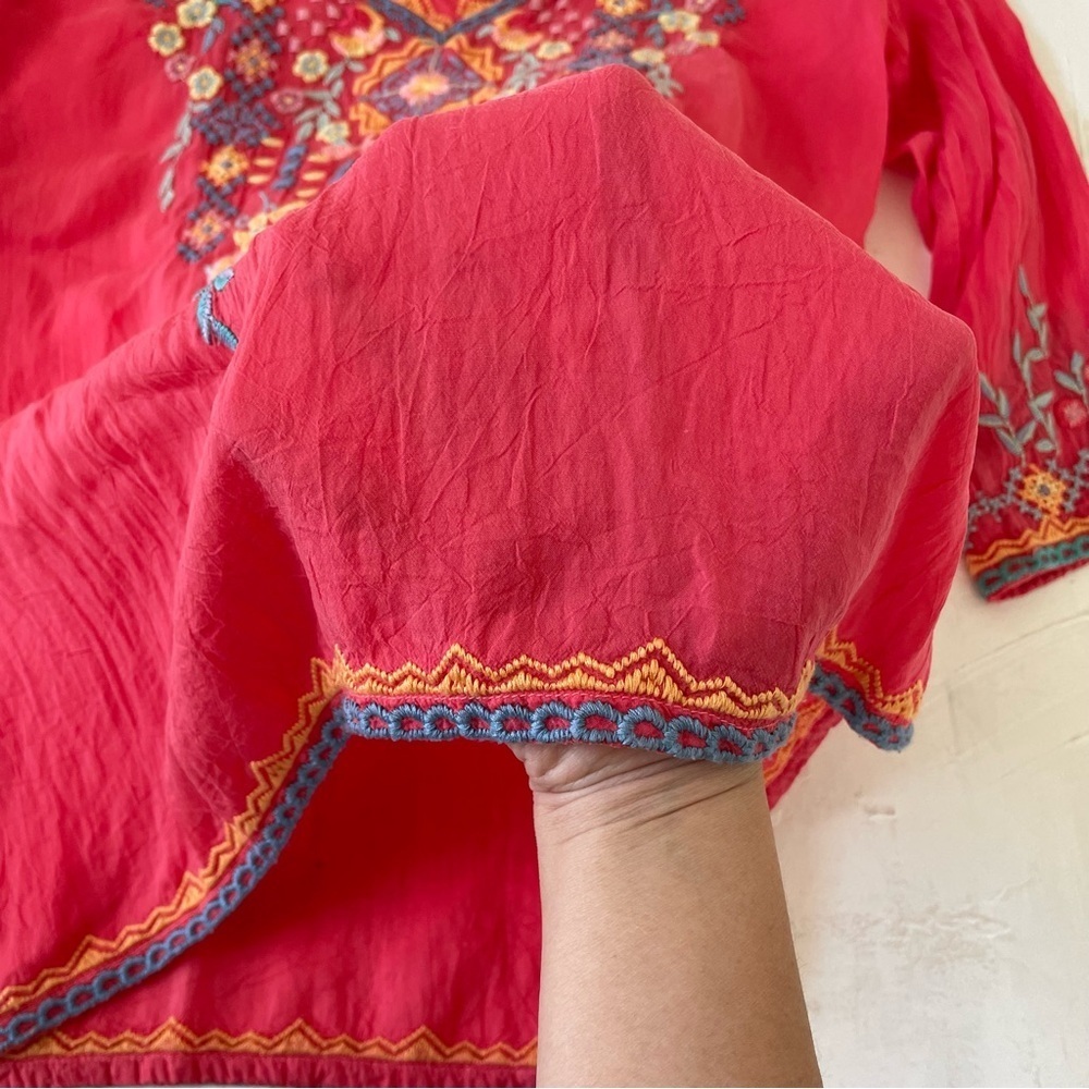 JOHNNY WAS RYLEIGH EMBROIDERED BLOUSE Size XS - Picture 8 of 9